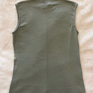 Rachel & Zoe Sleeveless Knit Tank Top - Sage Green Sz S